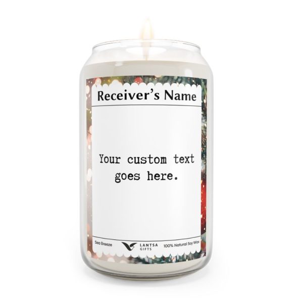 Personalized candle Thank you gift