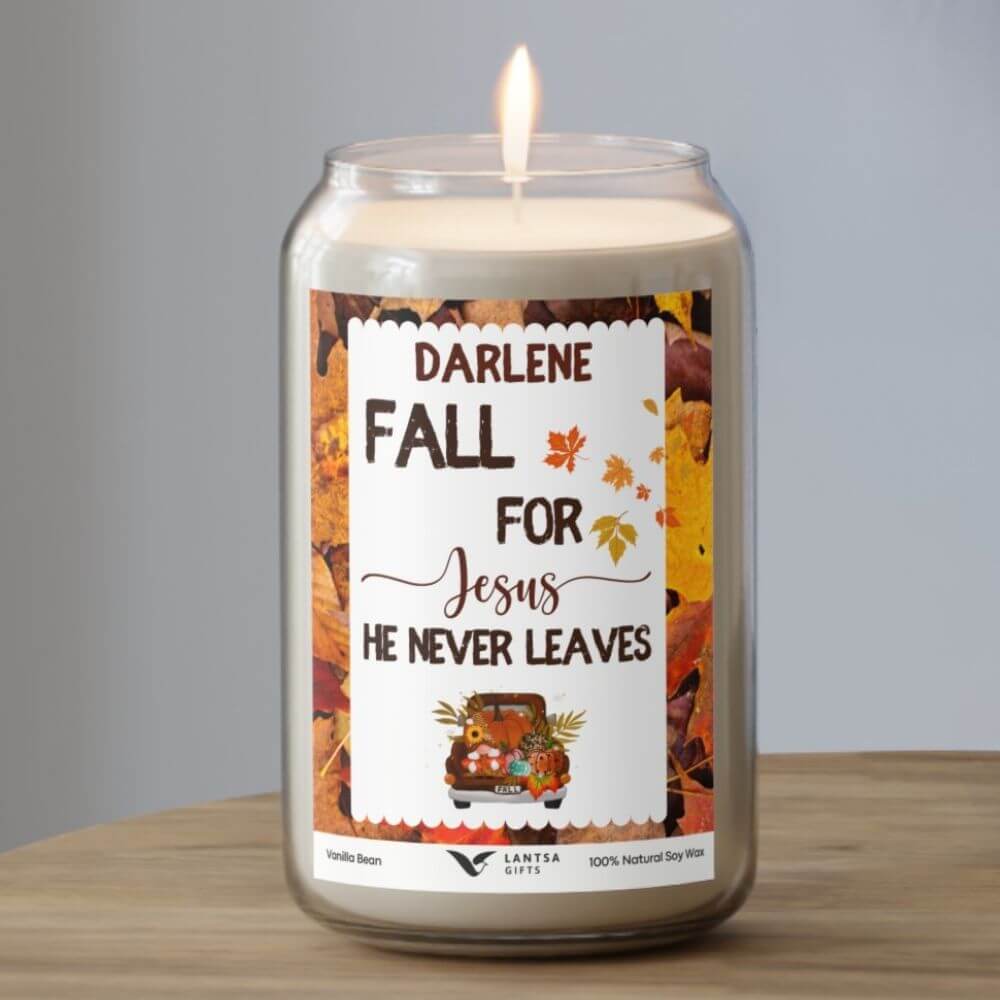 Fall Decor Custom Candle