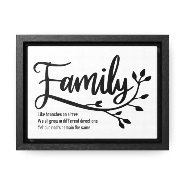 Family Tree canvas with wood frame