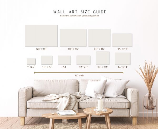 Lantsa Gifts Horizontal Wall Art Size Guide