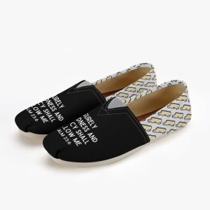 Psalm 23 Surely Goodness And Mercy Shall Follow Me Casual Shoe School Bus Pattern