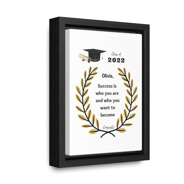 Personalized Graduation Wishes Gallery Frame