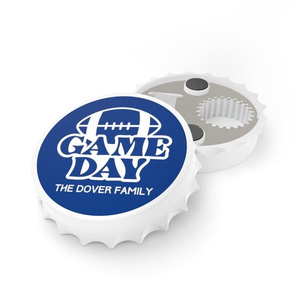 Game Day Customizable Bottle Opener Blue