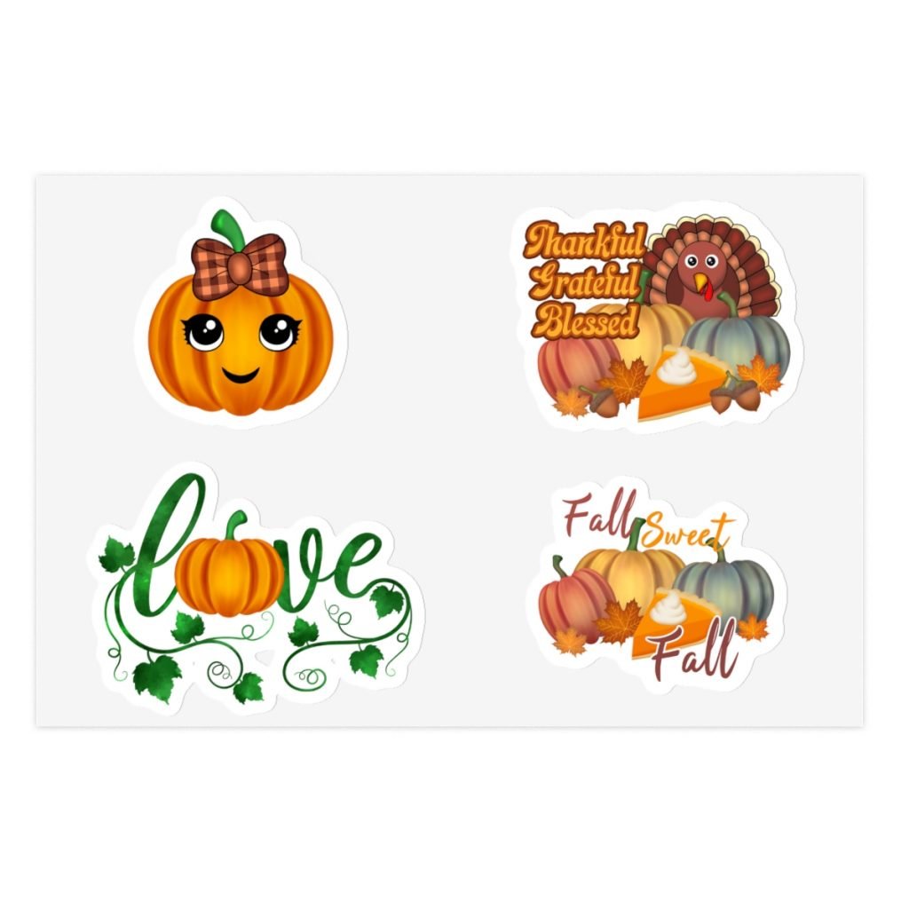 Fall Pumpkin Sticker Set