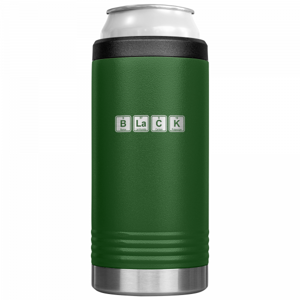 BLACK Chemical Elements Slim Koozie Green