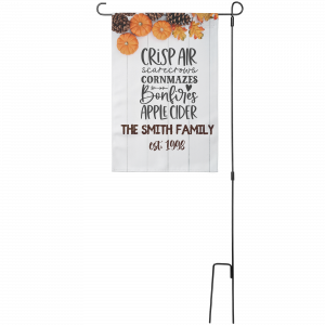 Fall Vibes Personalized Garden Flag from Lantsa Gifts