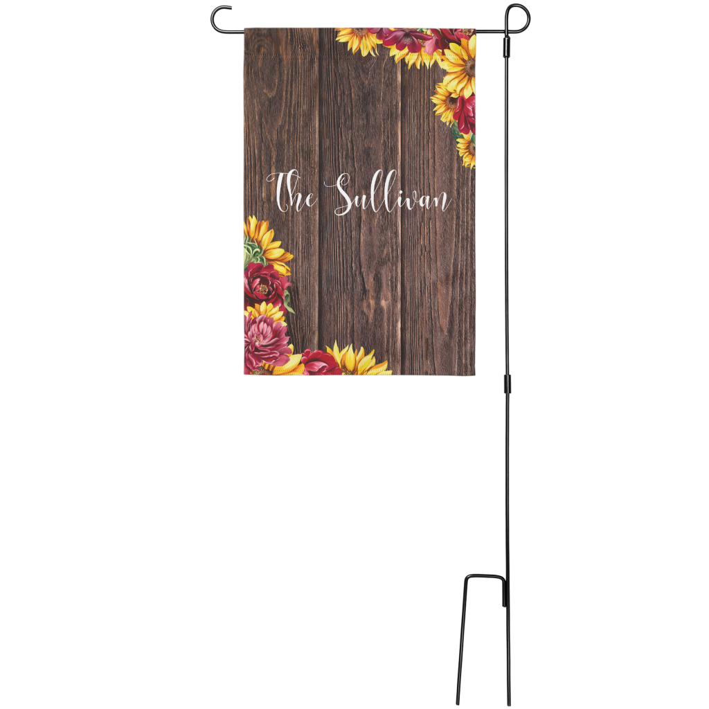 Posh Floral Personalized Garden Flag from Lantsa Gifts