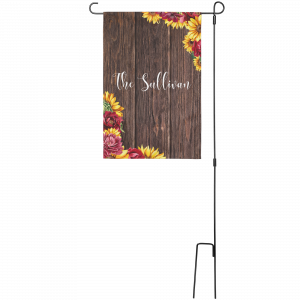 Posh Floral Personalized Garden Flag from Lantsa Gifts