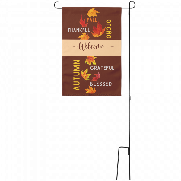 Thankful Grateful Blessed Fall Garden Flag from Lantsa Gifts