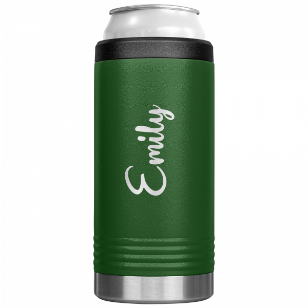 Green Personalized Name Koozie