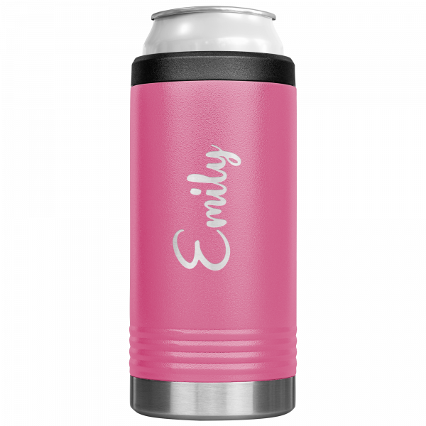 Pink Personalized Name Koozie