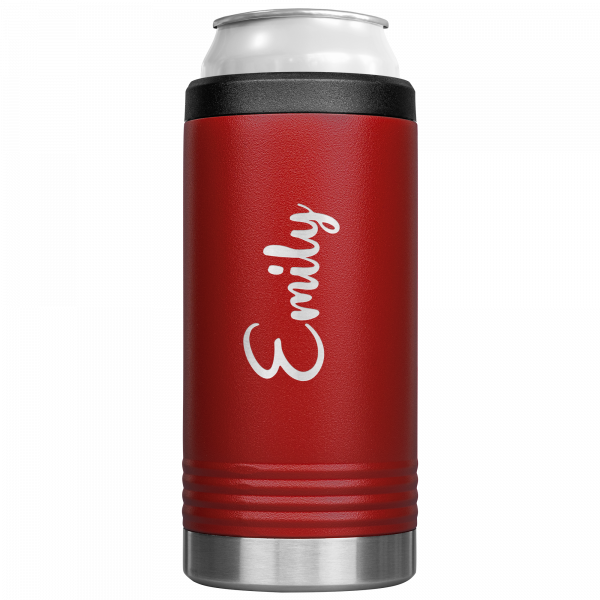 Red Personalized Name Koozie