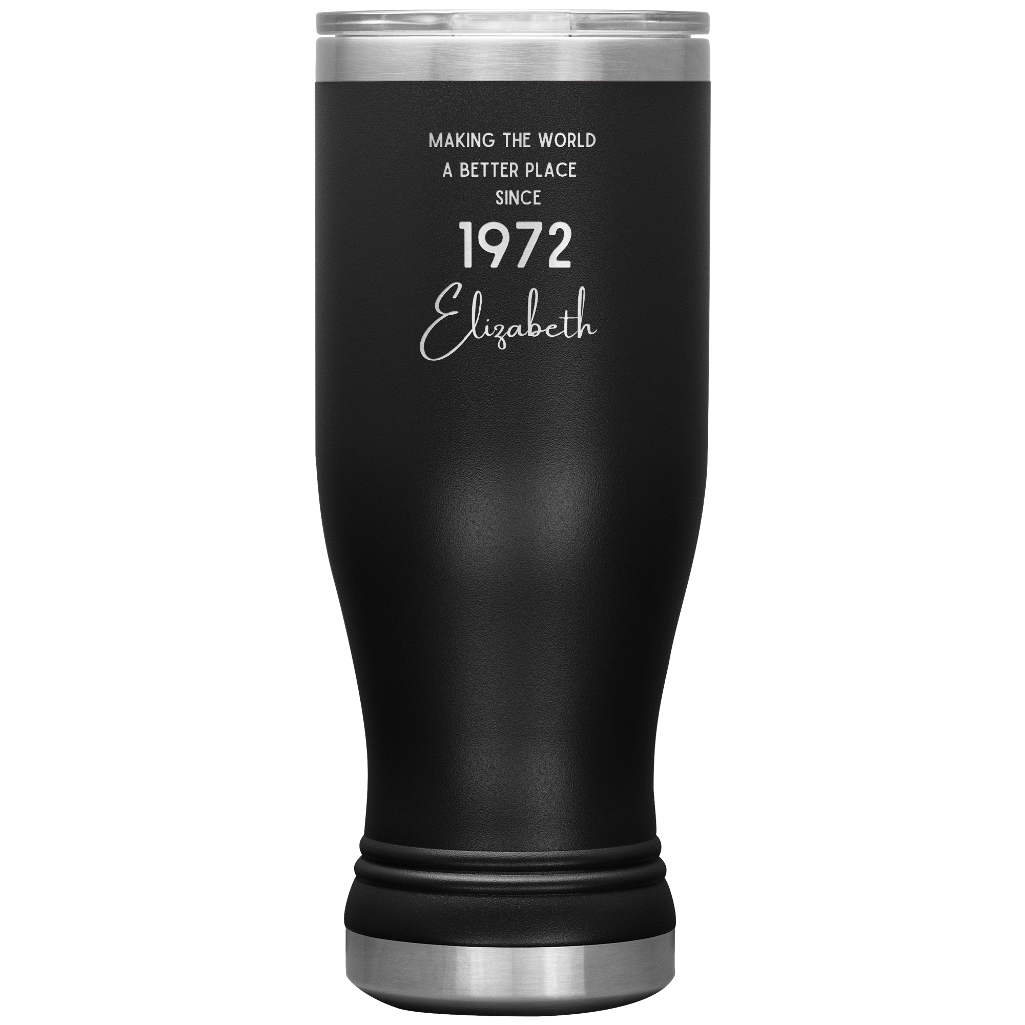 Making The World A Better Place Personalized Boho Tumbler Black