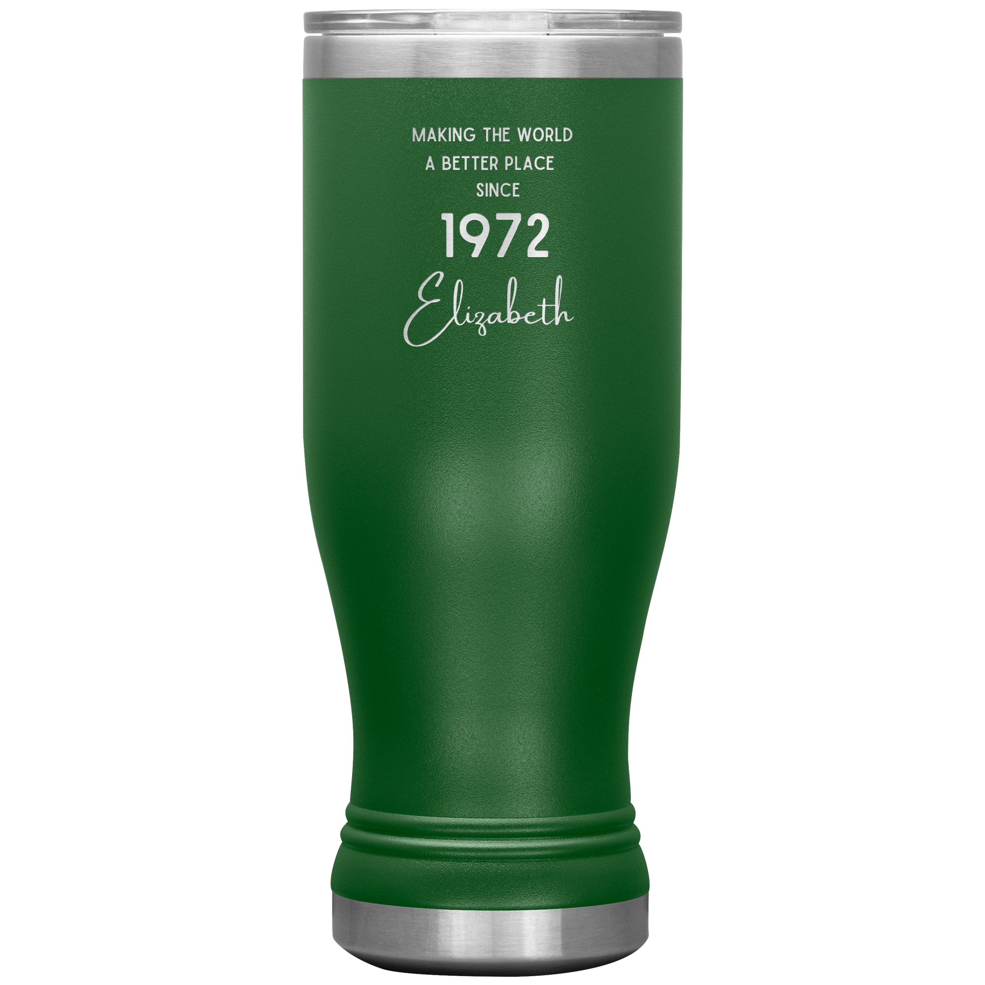 Making The World A Better Place Personalized Boho Tumbler Green