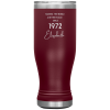 Making The World A Better Place Personalized Boho Tumbler Burgundy
