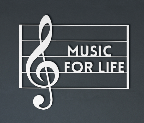 Music For Life Metal Art from Lantsa Gifts