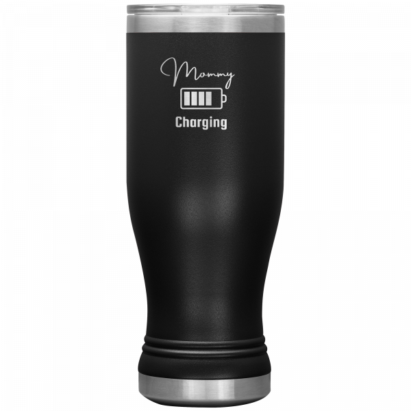 Mommy Charging Boho Tumbler Black