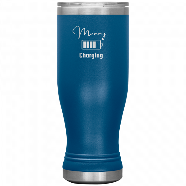 Mommy Charging Boho Tumbler Blue