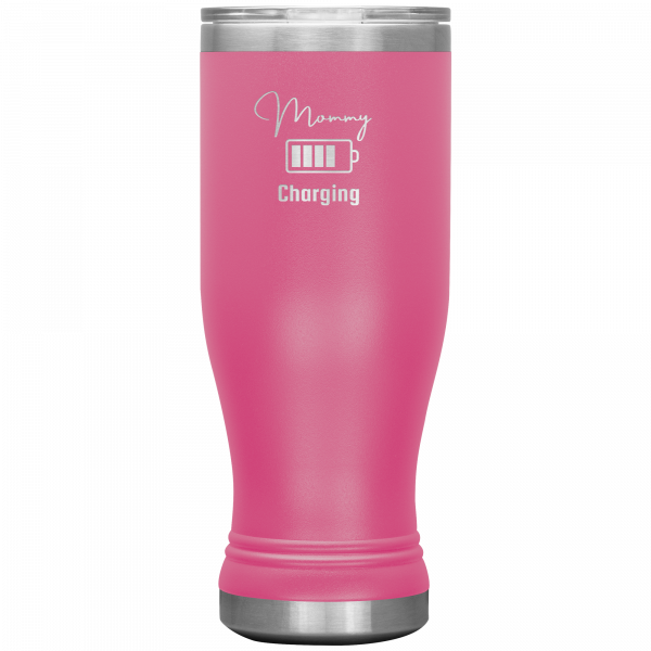 Mommy Charging Boho Tumbler Pink