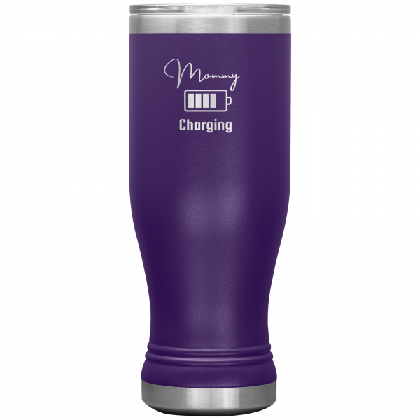 Mommy Charging Boho Tumbler Purple