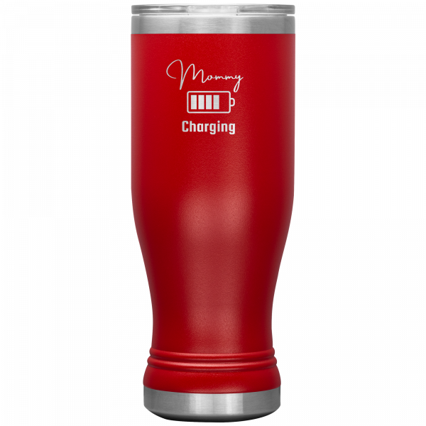 Mommy Charging Boho Tumbler Red