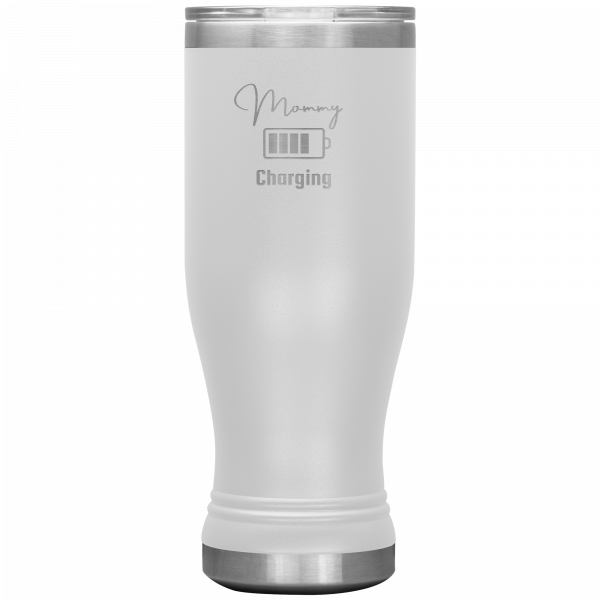 Mommy Charging Boho Tumbler White