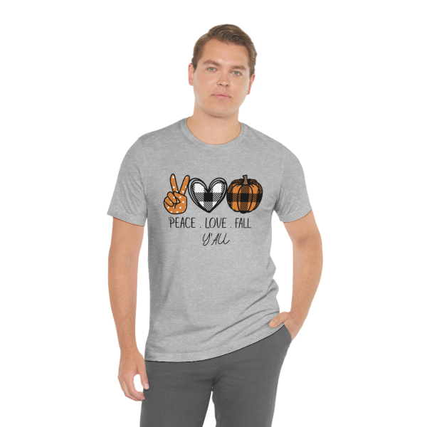 Peace Love Fall Y'All Unisex T-Shirt