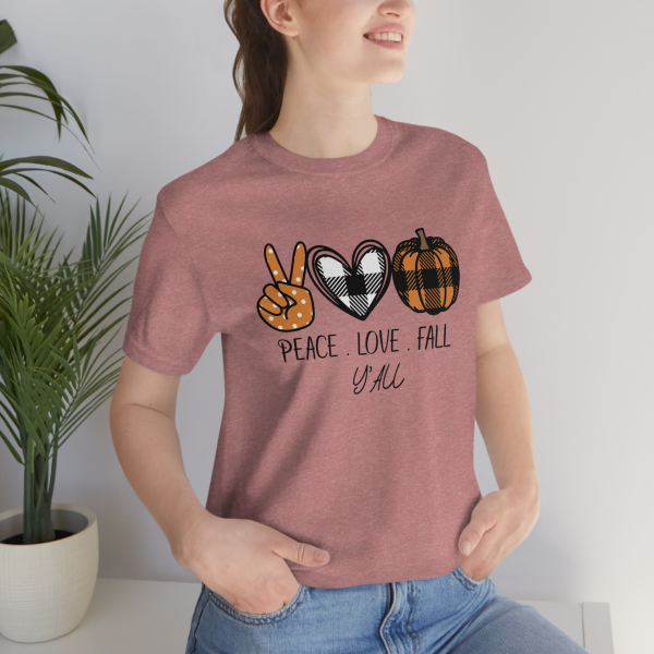 Peace Love Fall Y'All Unisex T-Shirt