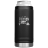 You Don’t Have To Be Crazy To Camp Slim Can Koozie Black