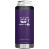 You Don’t Have To Be Crazy To Camp Slim Can Koozie Purple