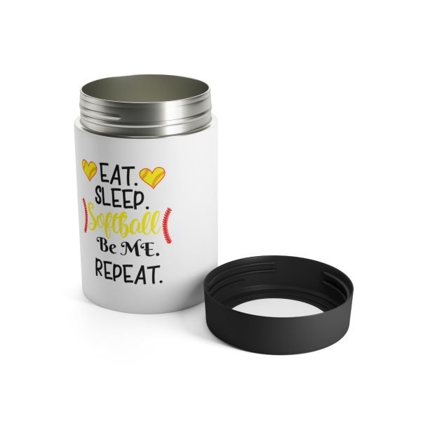 Eat Sleep Softball Repeat Regular Can Holder