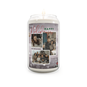 Custom photo candle