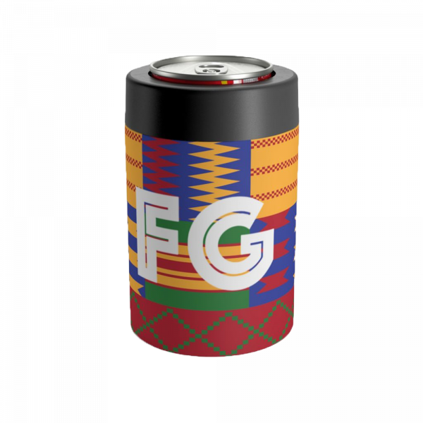 african pattern custom can koozie