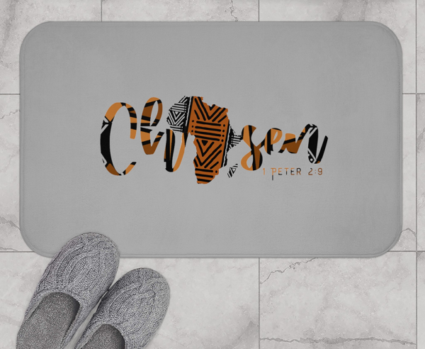 Chosen African Pattern Memory Foam Bath Mat