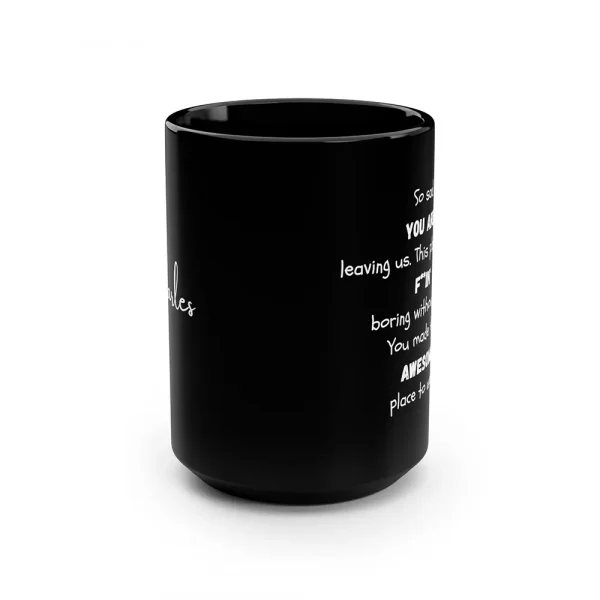 Retirement Gift Black Mug