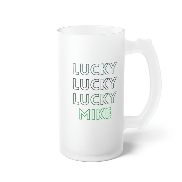 Personalized Frosted Glass Beer Mug