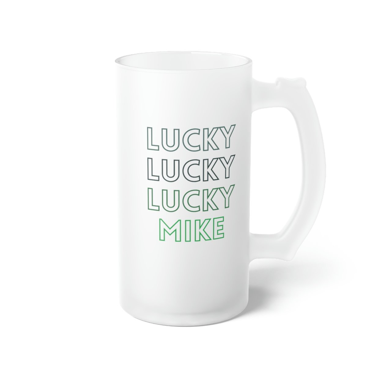 Personalized Frosted Glass Beer Mug