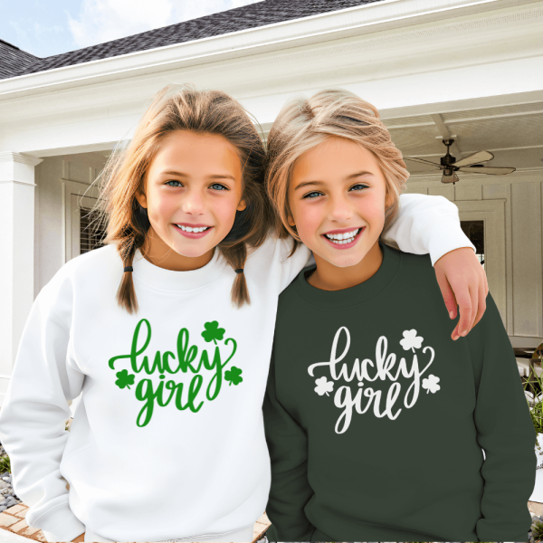 Lucky Girl Shamrock Sweatshirt