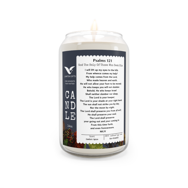 Psalms 121 Faith Base Candle