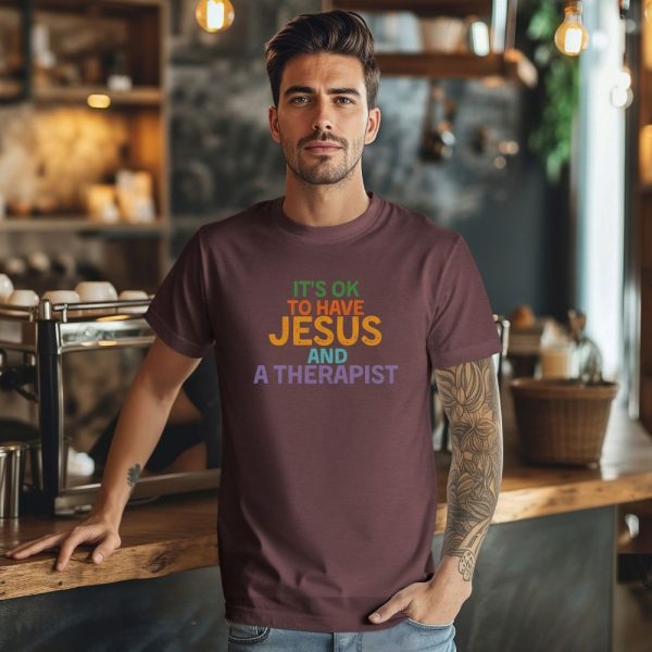 Jesus And A Therapist Mental Health T-Shirt