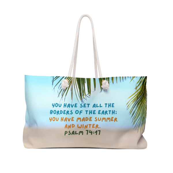 Bible Verses Uplifting Beach Bag