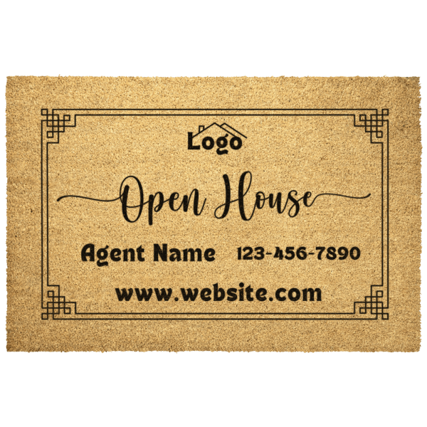 Real estate agent custom doormat