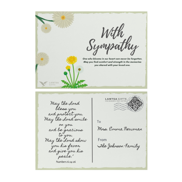Custom Sympathy Card
