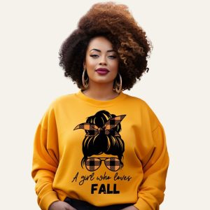 A girl who loves fall sweatshirt