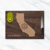 California State Map Glass Cutting Board