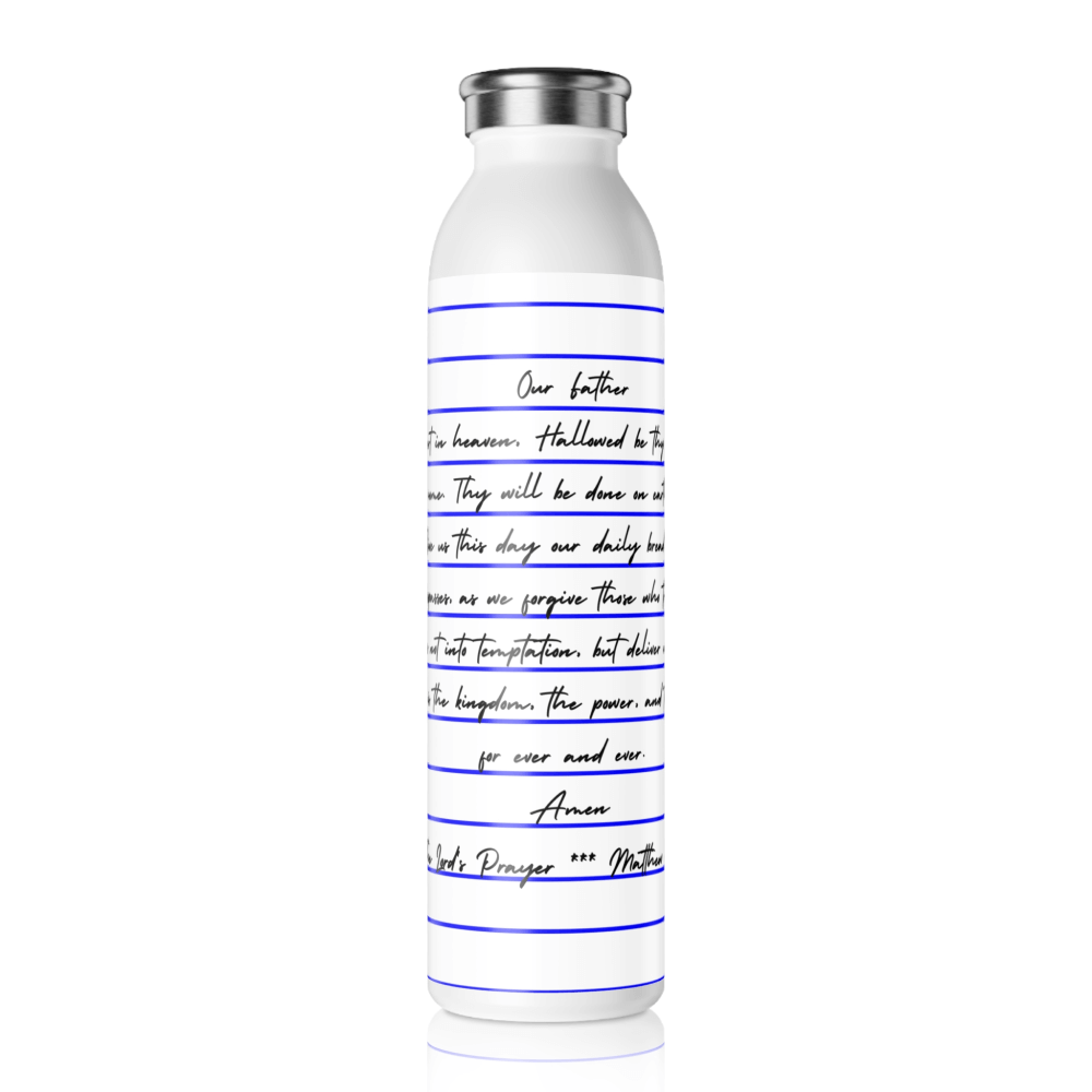 The Lord's Prayer water bottle