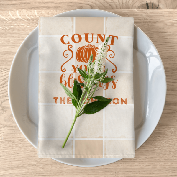 Custom napkins set