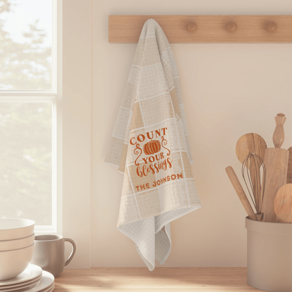 Fall custom soft tea towel