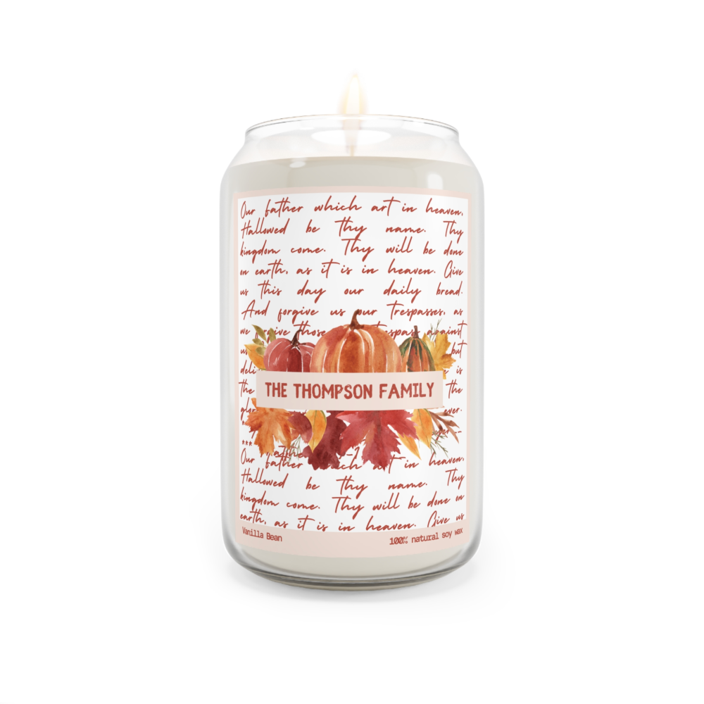 Fall custom candle