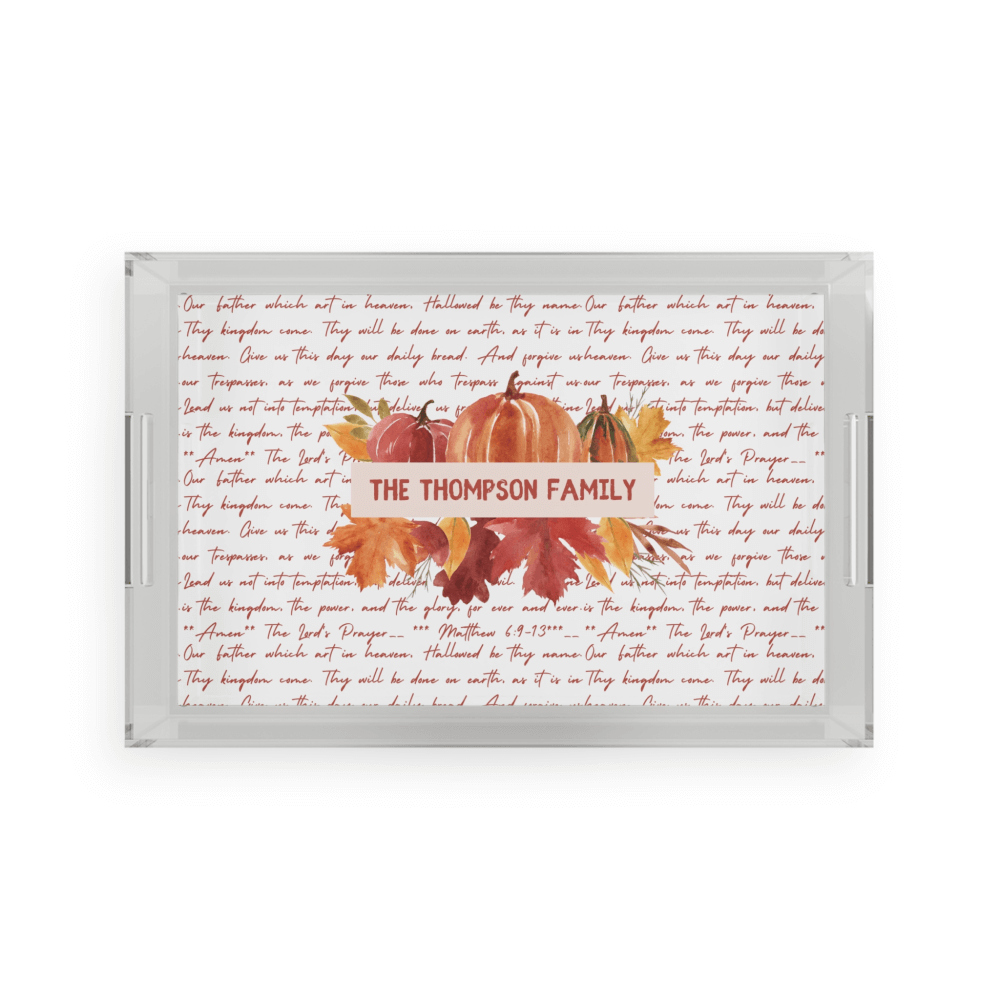 Fall serving tray